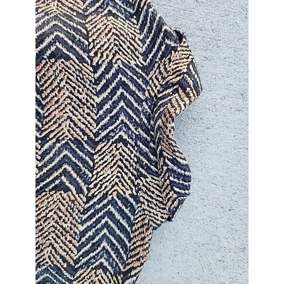 J. Ferrar Short Sleeve Button Front Gold Black 100% Rayon Mens Size S / CH Photo - Picture 12 of 15